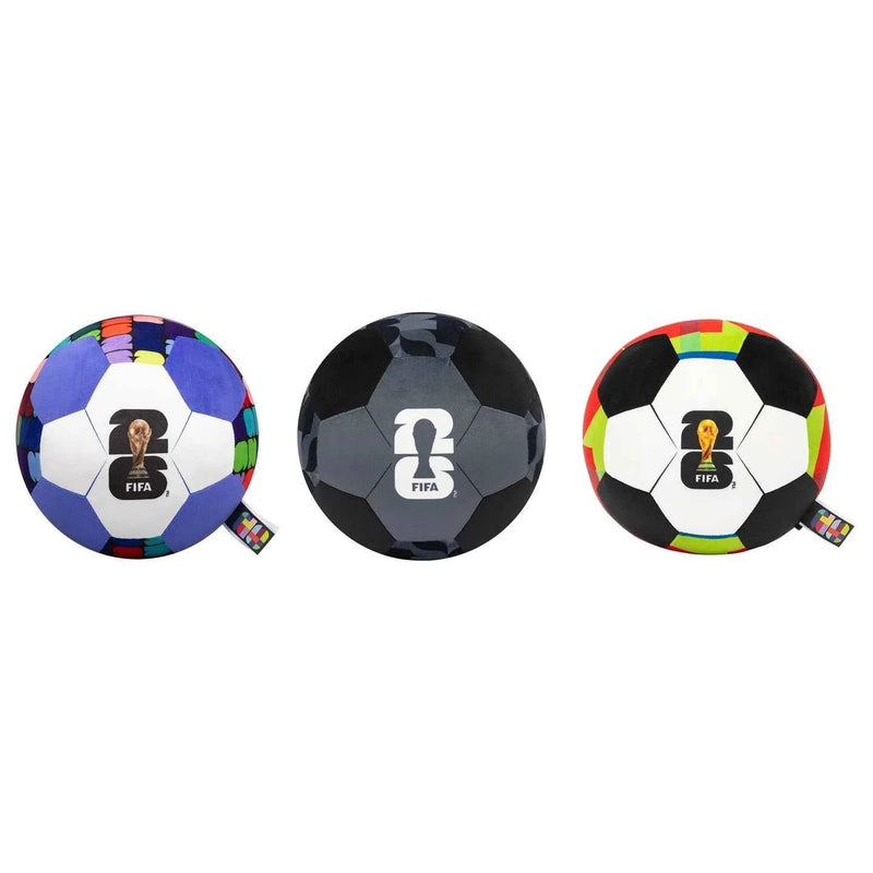 2026 World Cup 9" Black Plush Soccer Ball - Black