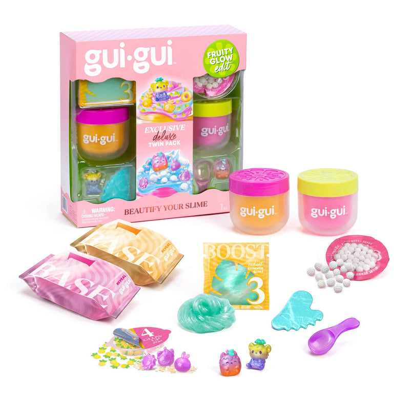 Gui Gui Slime Shimmer Deluxe Duo Pack - Fruity Glow