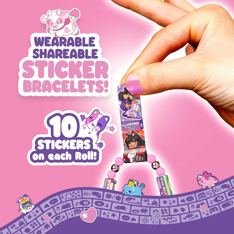 Sticki Rolls X Aphmau Capsules - Surprise Blind Pack, Includes 50 Stickers