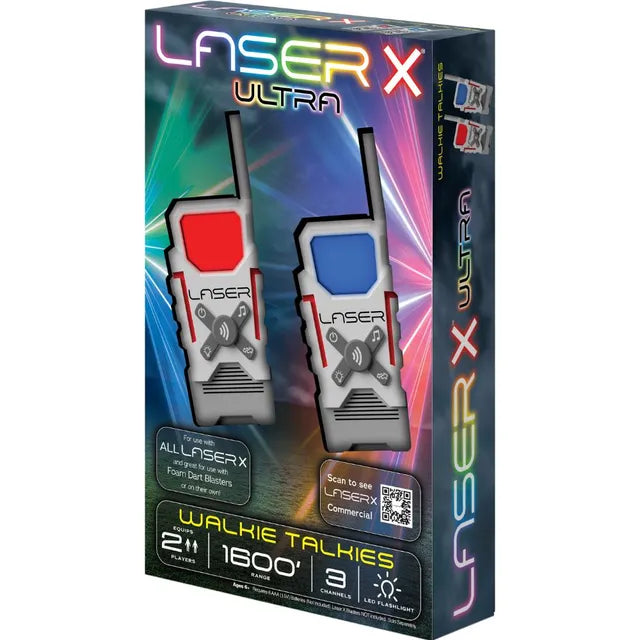 Ultra 3 Channels Walkie Talkies - Multicolor - 2 Pcs