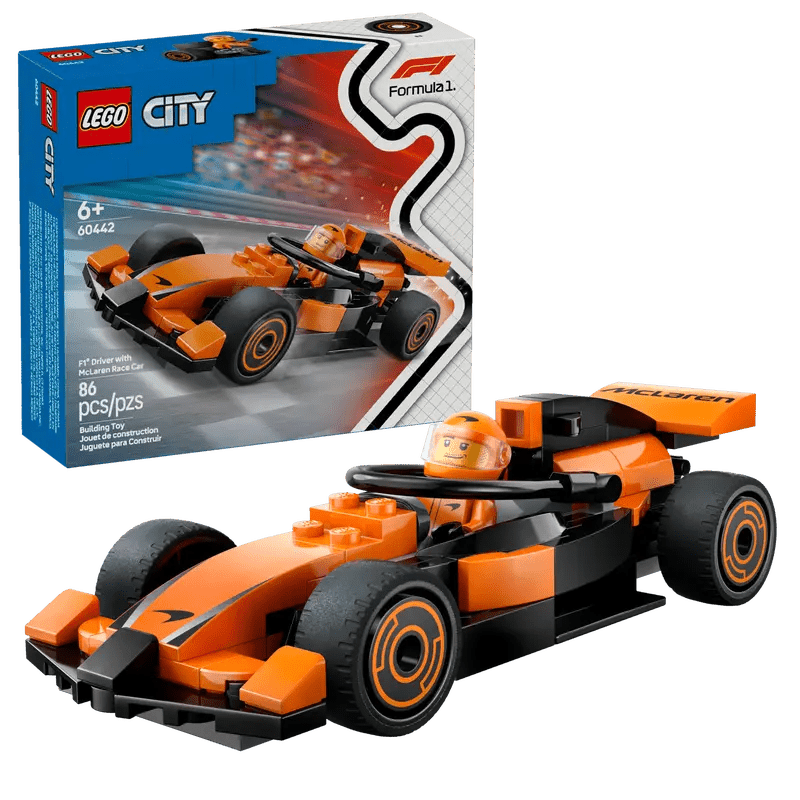 F1 Driver With McLaren Race Car Set