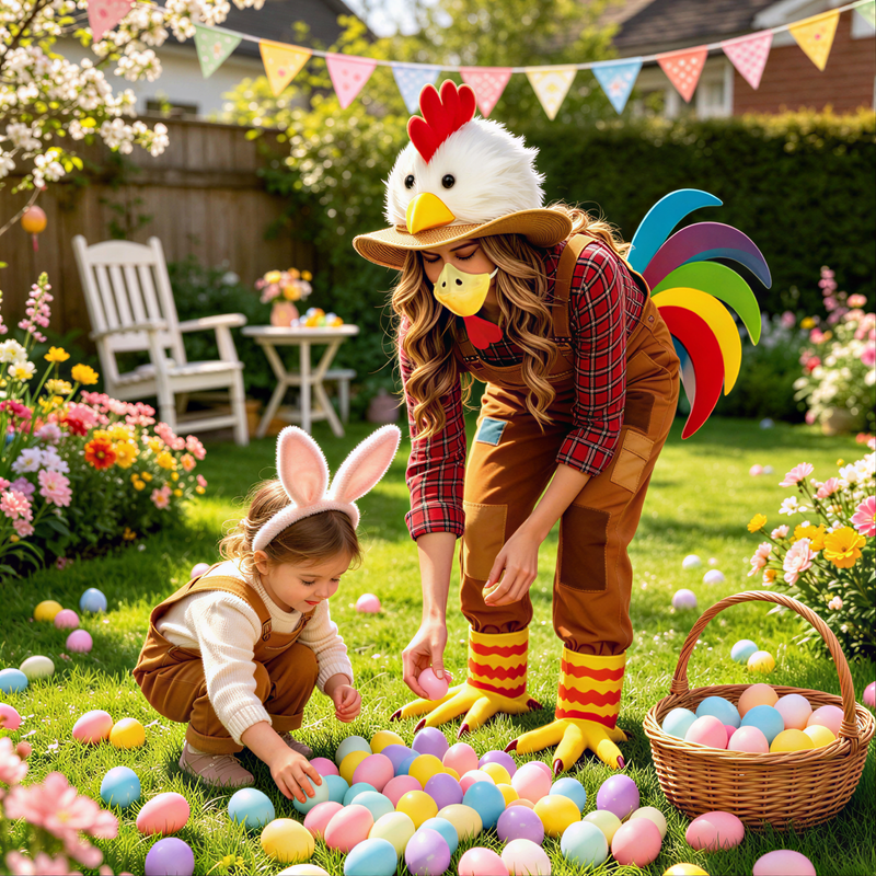 Rooster Plush Costume Set 5pcs