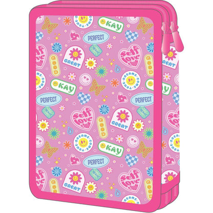 Double Decker Pencil Case Filled Must Team Good Vibes