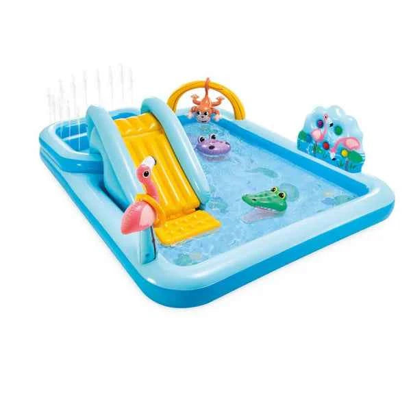 Jungle Adventure Inflatable Play Center With Slide