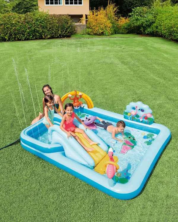 Jungle Adventure Inflatable Play Center With Slide