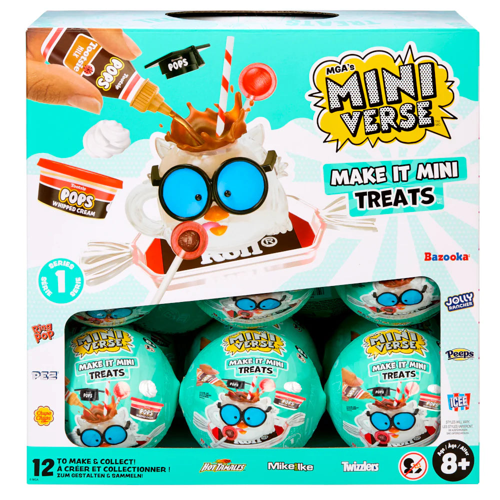 MGA Mini Verse Make It Mini Treats candy kit box with cat character artwork
