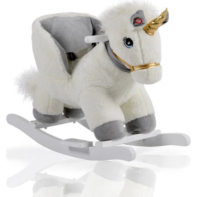 White Rocking Unicorn (Sound & Moving Mouth)