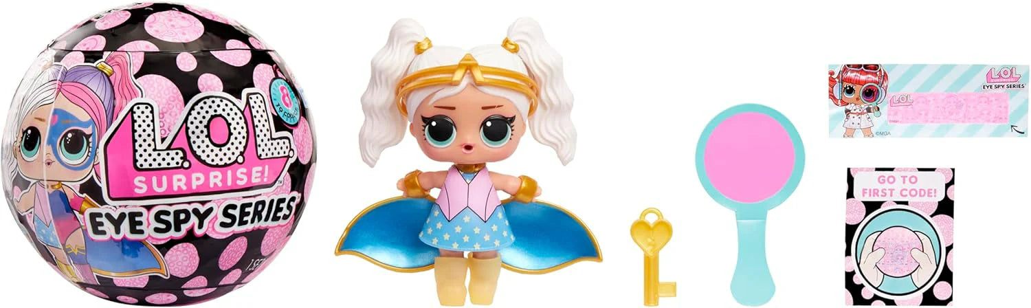 L.O.L. Surprise Eye Spy Tots blind bag ball with doll and accessories