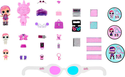 Crack The Code unboxing accessories assortment with multiple L.O.L. dolls and parts