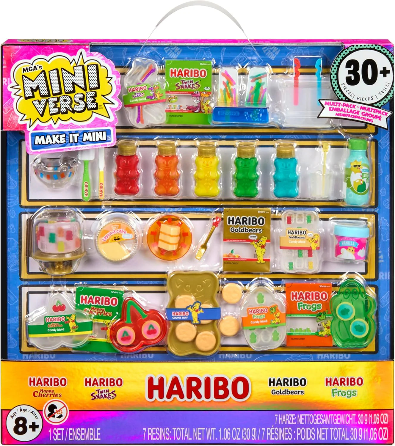 Mga’S Mini Verse Make It Mini Haribo multipack, colorful mini candy-making set box