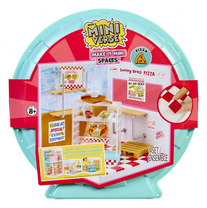 MGA's Miniverse spaces starter pack packaged set with mini food accessories and room pieces