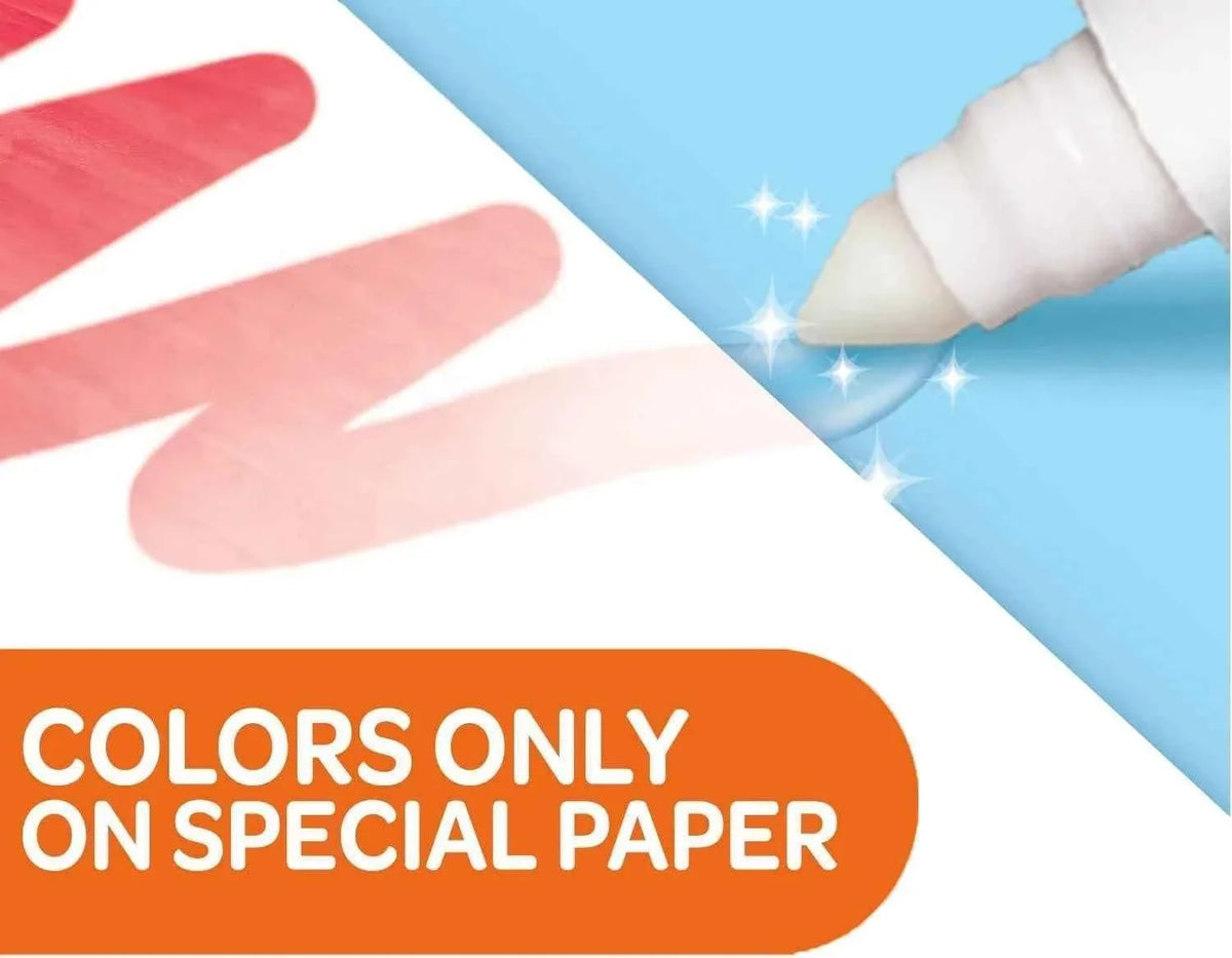 Colors-only on special paper panel with crayon color reveal