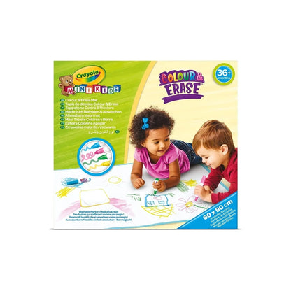 Crayola Mini Kids Colour POP! Colour & Erase Doodle Mat, 90 x 60 cm