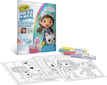 Crayola Color Wonder mess-free coloring set box with coloring sheets and 4 markers