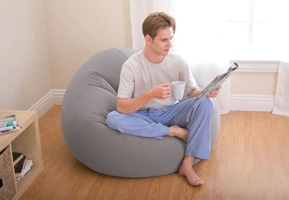 Beanless Bag Inflatable Chair, Grey