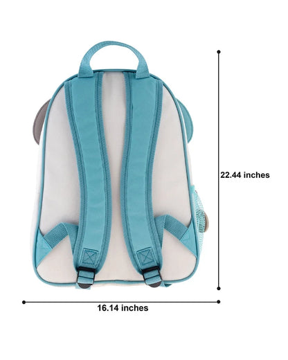 Kids dog backpack, light blue; 22.44 in x 16.14 in, adjustable shoulder straps