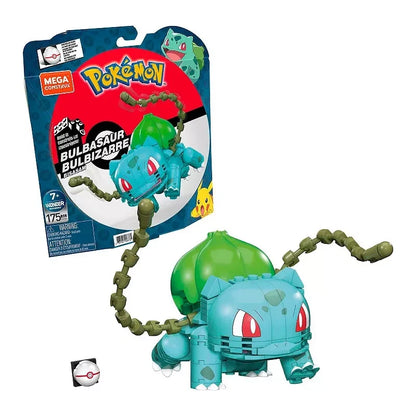 MEGA Pokemon Building Toy Kit Bulbasaur (175 Pieces) with 1 Action Figure for Kids