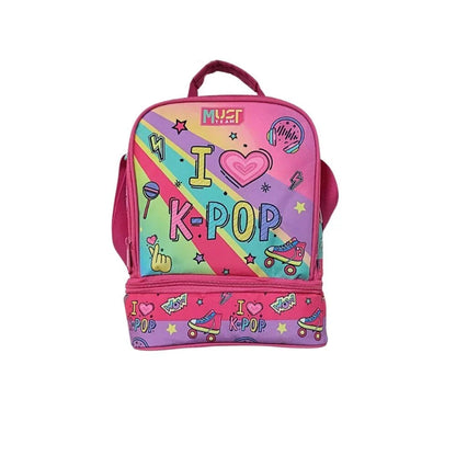 Lunch Bag Insulated Must Team Yummy I Love K-Pop 2 Compartments