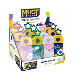 Toddler Water Bottle  Must Team 400ml with Straw and Star 4 Designs
