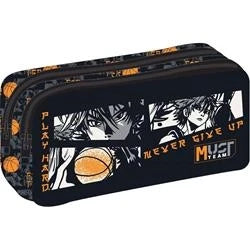 Barrel Pencil Case Must Team Anime Boy 2 Compartments