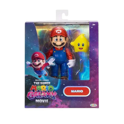 5-inch Super Mario Movie boxed figures: Mario, Yoshi, and Luigi