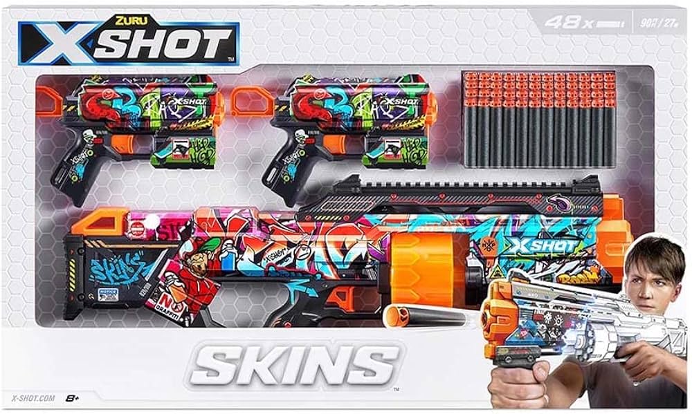 X-Shot Skins Mix Combo Pack Last Stand & 2-Pack Flux - The Toy Store - Best Toys in Lebanon