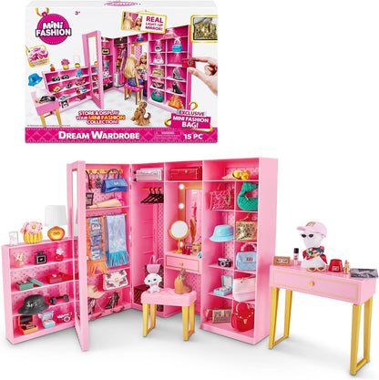 Zuru Mini Brands Mini Fashion Dream Wardrobe With Exclusive Metallic Mini Fashion Bag - The Toy Store - Best Toys in Lebanon