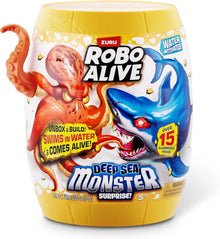 Robo Alive Deep Sea Monster Surprise slime kit packaging with blue shark and red octopus