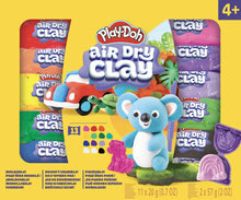 Air dry clay set, 13 colorful clay blocks with animal figure mold