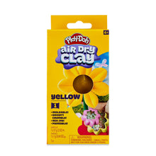 Yellow air-dry clay kit in box with flower graphic and 4+ age mark