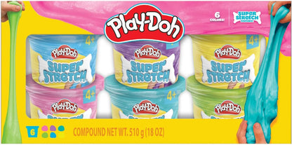 Super Stretch Slime - Pack of 6 - 85 g Each