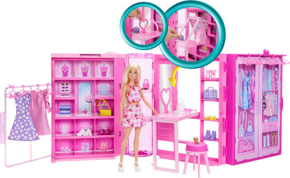 Dream Closet Toy Playset with Fashion Doll, Clothes