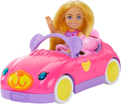 Chelsea Doll & Toy Car Set with Bear-Themed Convertible