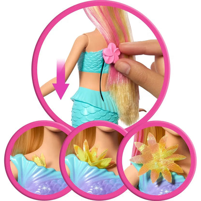 Flower Magic Mermaid Toy Doll With Surprise Blooming Flowers Feature & Pearl