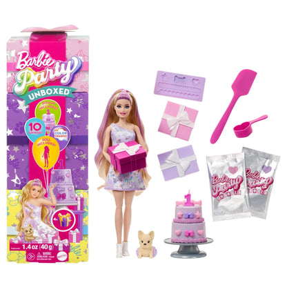 Mattel Party Unboxed Reveal Blonde Doll