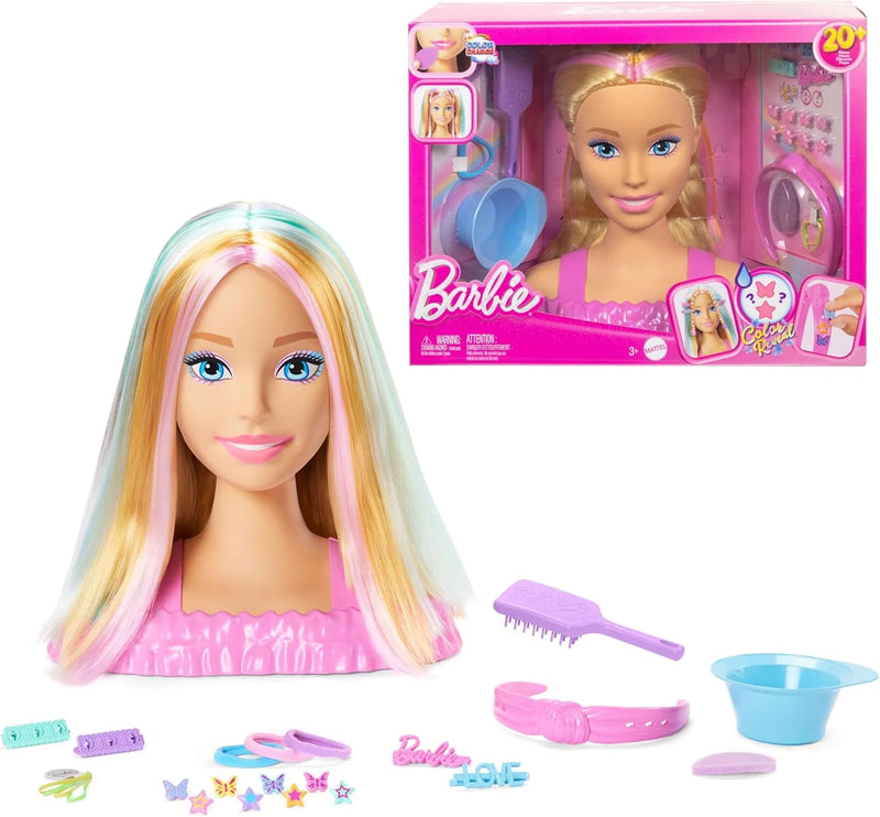 Blonde Hair Styling Head with 20+ Styling Accessories Including Star
