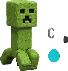 Minecraft Core Figure green blocky character with pixelated face and outstretched arms