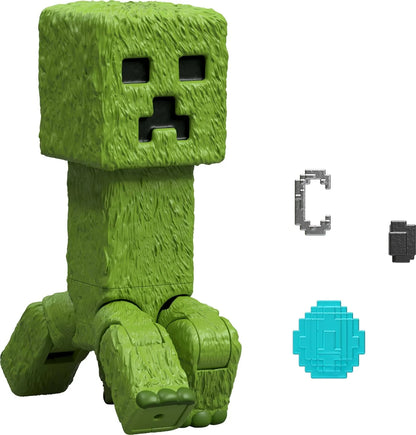 Minecraft Core Figure green blocky character with pixelated face and outstretched arms