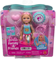 6-inch birthday-themed small doll in clear package with accessories and teal dress