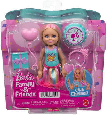 Barbie Club Chelsea 6-Inch Birthday-Themed Small Doll