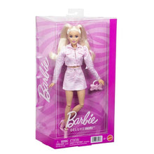 Deluxe style doll in pink denim jacket and skirt, in retail box