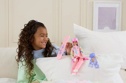 Careers Snowboarder Doll Wearing Pink Snow Jacket
