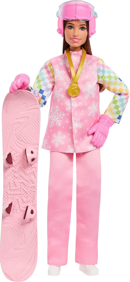 Careers Snowboarder Doll Wearing Pink Snow Jacket