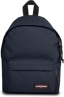 Eastpak Orbit mini backpack in ultra marine blue with front pocket and logo patch.