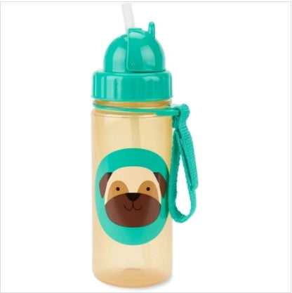 Zoo PP Straw Bottle - Pug