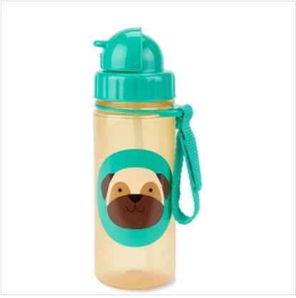 Zoo PP Straw Bottle - Pug