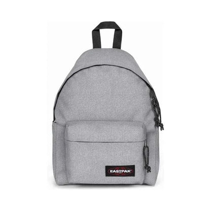 Sunday grey mini backpack with front zip pocket and logo patch
