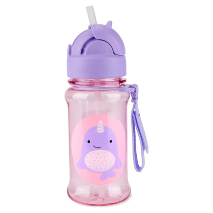 Zoo Tritan Renew Straw Bottle - Narwhal