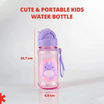Zoo Tritan Renew Straw Bottle - Narwhal