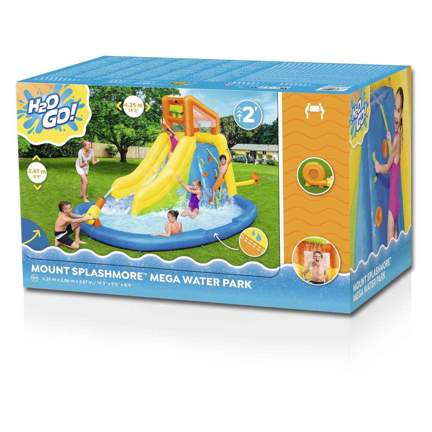 H2OGO! Mount Splashblast Mega Water Park 435X286X267cm